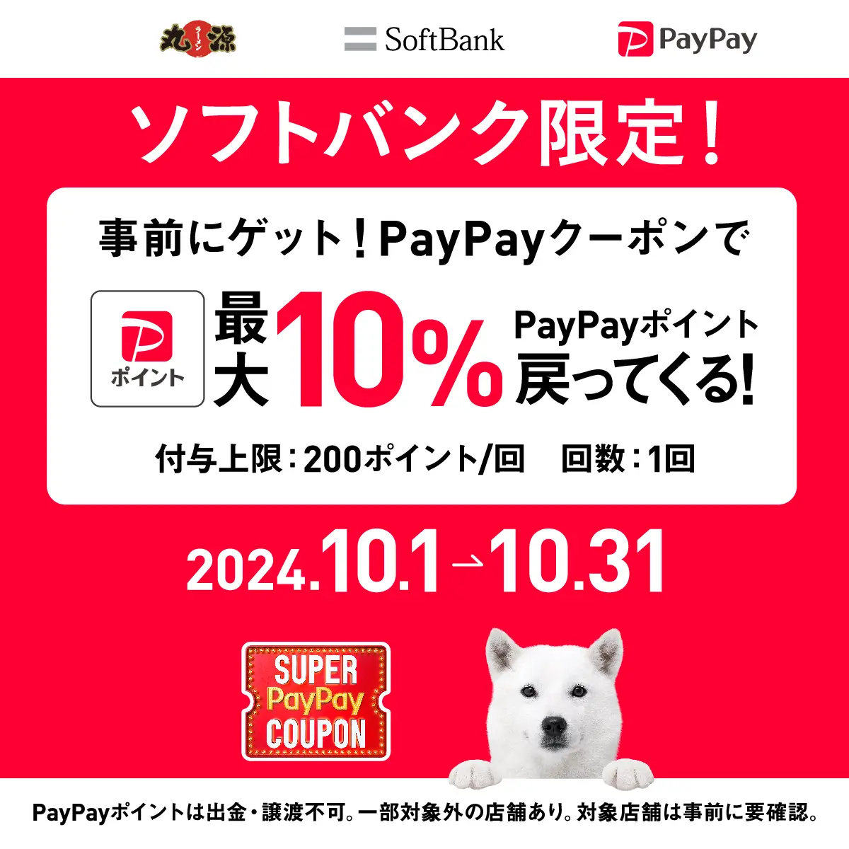 スーパーPayPayクーポン実施中！